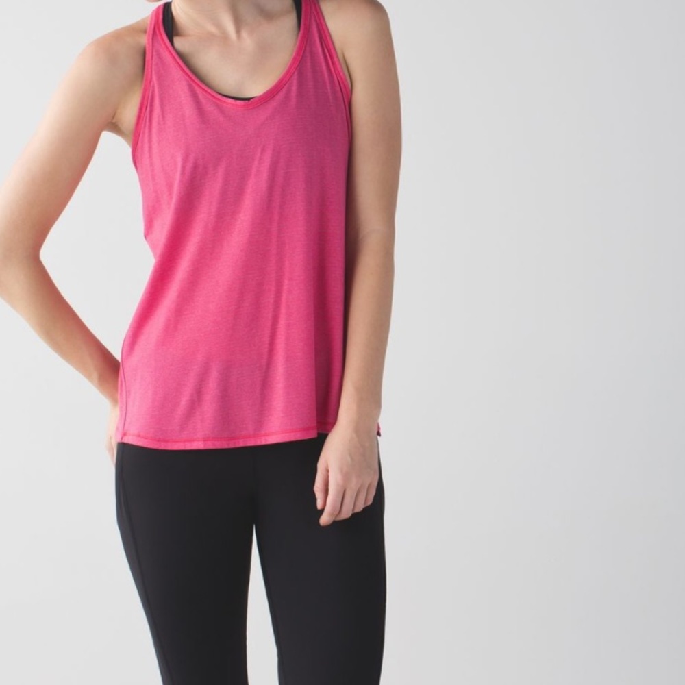 Lululemon Sweat It Out Racer
Heathered Bon Bon